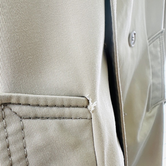 Vintage Sears All Weather Jacket Trench Coat Beige Sz R40 - Picture 5 of 12